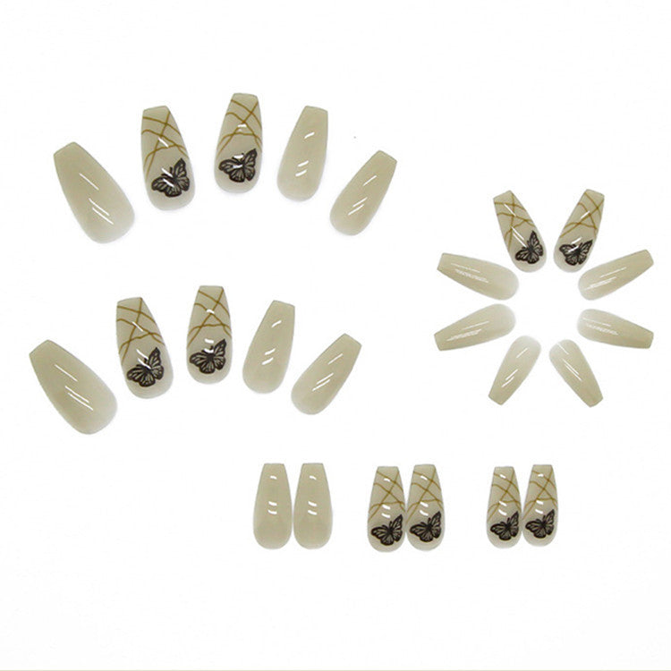 Wearable removable nail sticker set with detachable designs and glue - Teleplus Removable Nail Sticker Set Detachable