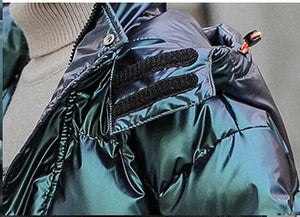 Western Style Big White Duck Winter Coat for Men with Hood - Teleplus western style big white duck