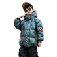 Western Style Big White Duck Winter Coat for Men with Hood - Teleplus western style big white duck