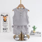 Western Style Little Boy Clothes Children Baby Summer Clothing Sleeveless Two-piece Suit - Tiny Cowboys Lookin’ Fly