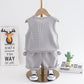 Western Style Little Boy Clothes Children Baby Summer Clothing Sleeveless Two-piece Suit - Tiny Cowboys Lookin’ Fly