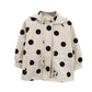 Western Style Polka Dot Jacket for Babies Casual Tops in Cotton Blend - Teleplus Baby western style polka dot jacket
