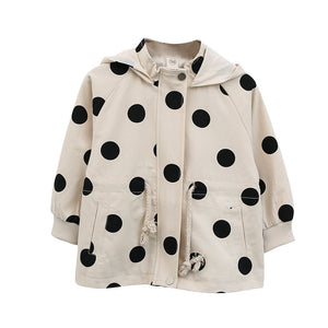 Western Style Polka Dot Jacket for Babies Casual Tops in Cotton Blend - Teleplus Baby western style polka dot jacket