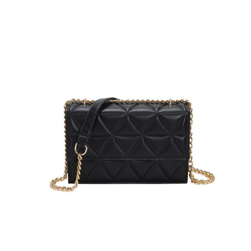 Western Style Rhombus Embroidery Thread Shoulder Messenger Bag for Daily - Teleplus western style rhombus embroidery