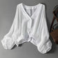 White and Black Batwing Sleeve Polyester Top for Women - Teleplus Women’s