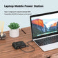 White and Black Magnetic Suction Travel Charger with 65W Multifunctional Power Bank - Teleplus 65w multifunctional
