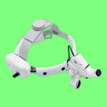 White and Black Plastic Plexiglass Medical Magnifying Lens with LED Spotlight - Teleplus for Precision medical