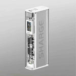 White and Black Plastic Shell Fast Charging Support for Devices - Teleplus fast charging support black plastic shell