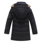 White Duck Down Winter Jacket for Boys Padded Children Casual Solid Color - Teleplus winter jackets duck padded children