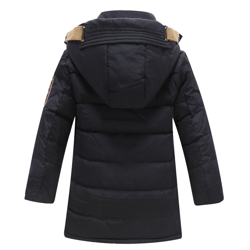 White Duck Down Winter Jacket for Boys Padded Children Casual Solid Color - Teleplus winter jackets duck padded children