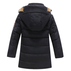 White Duck Down Winter Jacket for Boys Padded Children Casual Solid Color - Teleplus winter jackets duck padded children