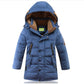 White Duck Down Winter Jacket for Boys Padded Children Casual Solid Color - Teleplus winter jackets duck padded children