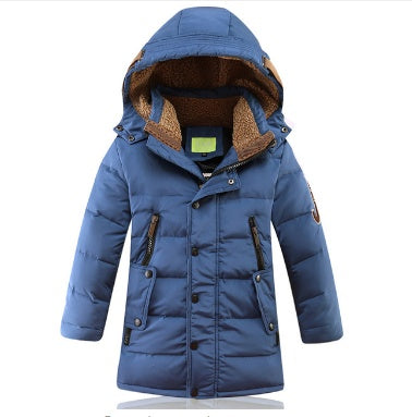 White Duck Down Winter Jacket for Boys Padded Children Casual Solid Color - Teleplus winter jackets duck padded children