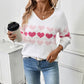 White Long Sleeve Pullover for Women Loose Fit Lightweight Velvet Top - Teleplus long sleeve