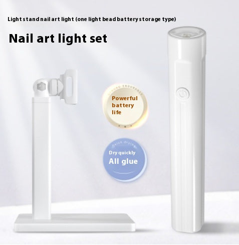 White Manicure Word Lamp Bracket with Adjustable Degrees for Stylish Lighting - Teleplus manicure word lamp bracket