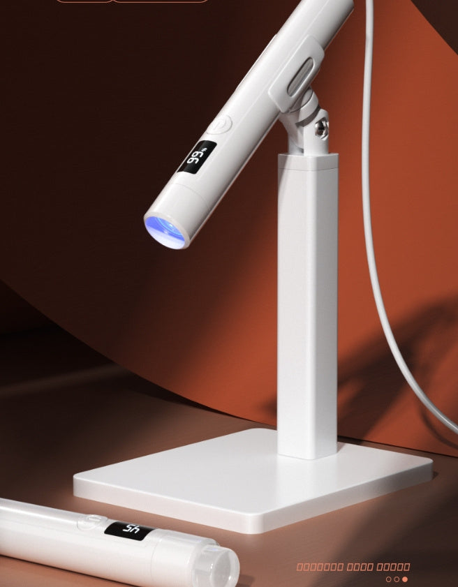 White Manicure Word Lamp Bracket with Adjustable Degrees for Stylish Lighting - Teleplus manicure word lamp bracket