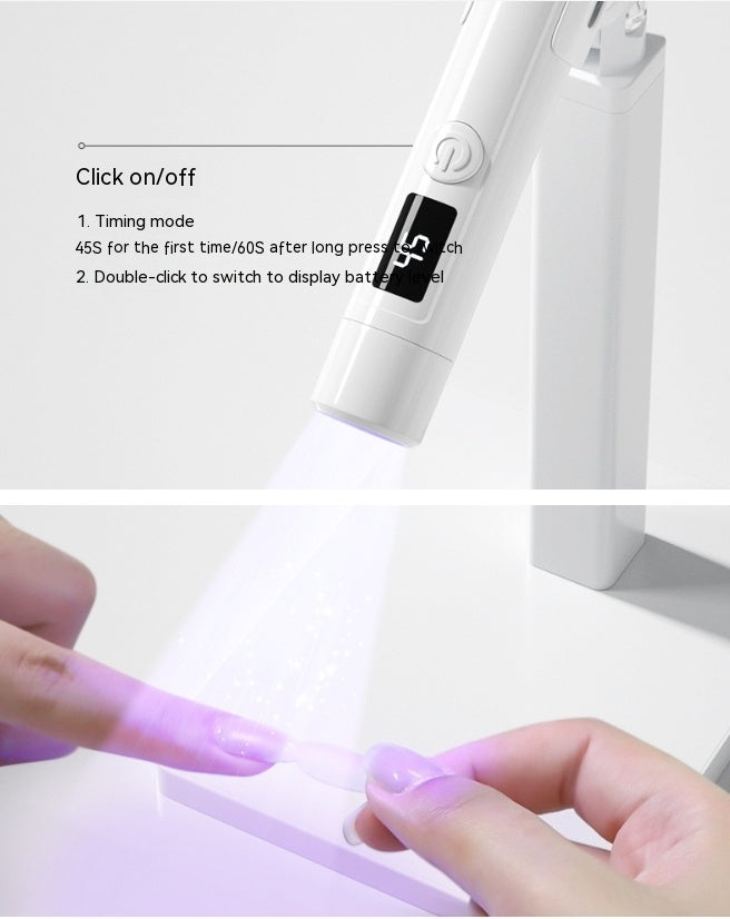 White Manicure Word Lamp Bracket with Adjustable Degrees for Stylish Lighting - Teleplus manicure word lamp bracket