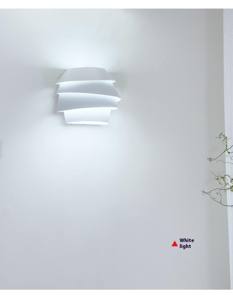 White Modern Minimalist Wall Lamp for Pine Cone Bedroom and Aisle Decor - pine cone bedroom bedside modern minimalist