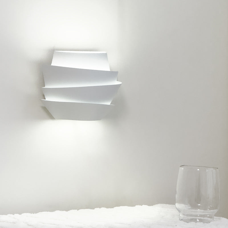 White Modern Minimalist Wall Lamp for Pine Cone Bedroom and Aisle Decor - pine cone bedroom bedside modern minimalist