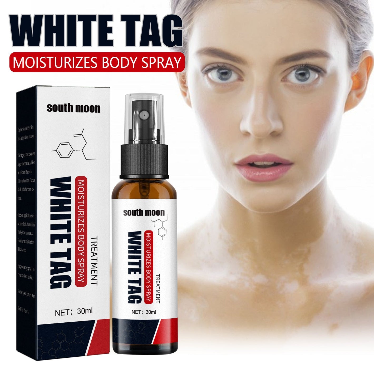 30ml White Net Spray Repair and Flower Spot Liquid Body Care Kit - Liquid: Magic for Skin white net spray repair flower