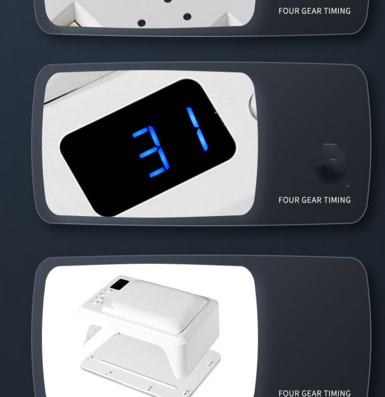 White T8-A Hand Pillow UV Lamp for Nails Power Hot with Nail Dryer - Teleplus hands hand pillow uv lamp power hot