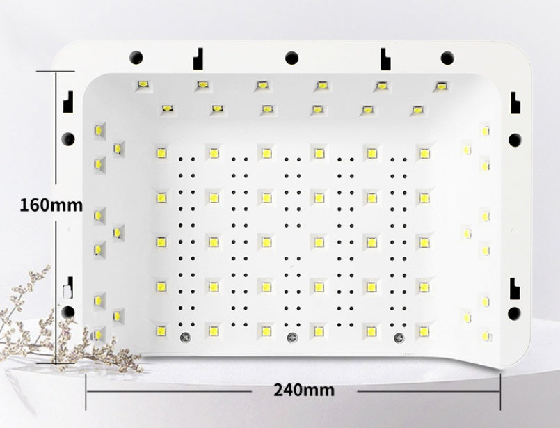 White T8-A Hand Pillow UV Lamp for Nails Power Hot with Nail Dryer - Teleplus hands hand pillow uv lamp power hot