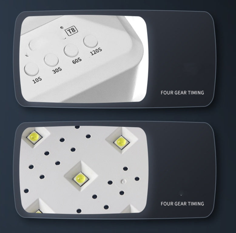 White T8-A Hand Pillow UV Lamp for Nails Power Hot with Nail Dryer - Teleplus hands hand pillow uv lamp power hot