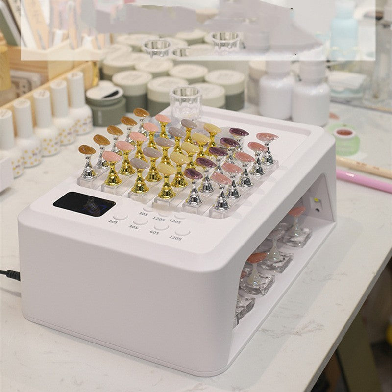 White T8-A Hand Pillow UV Lamp for Nails Power Hot with Nail Dryer - Teleplus hands hand pillow uv lamp power hot