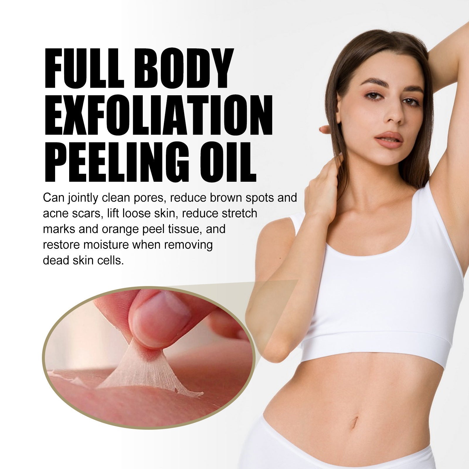 Whole Body Exfoliation Oil with Chrysanthemum and Aloe Vera 50ml - Teleplus