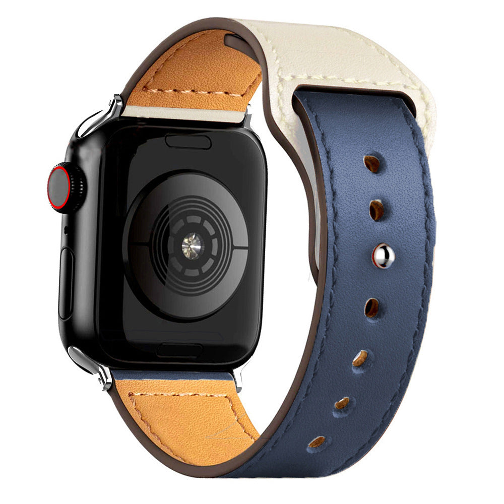 Wide-mouth Sleeve Leather Strap - Wide-mouth Sleeve Leather Strap for Apple Watch