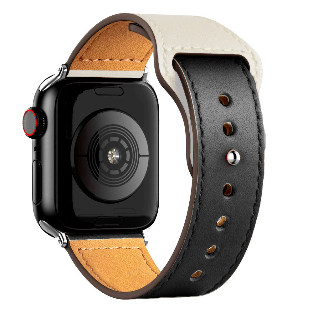 Wide-mouth Sleeve Leather Strap - Wide-mouth Sleeve Leather Strap for Apple Watch