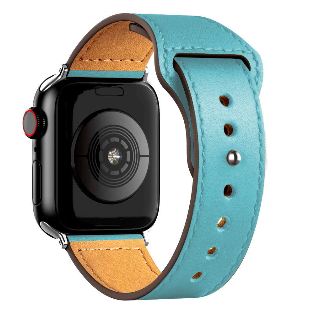 Wide-mouth Sleeve Leather Strap - Wide-mouth Sleeve Leather Strap for Apple Watch