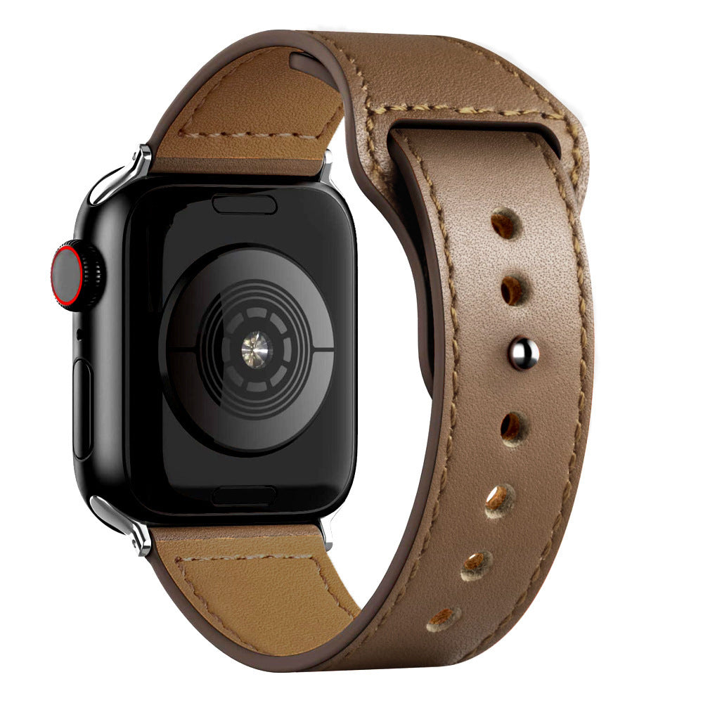 Wide-mouth Sleeve Leather Strap - Wide-mouth Sleeve Leather Strap for Apple Watch