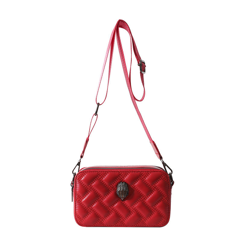 Wide Shoulder Strap Crossbody Bag with Eagle for Daily - Teleplus shoulder crossbody wide strap eagle