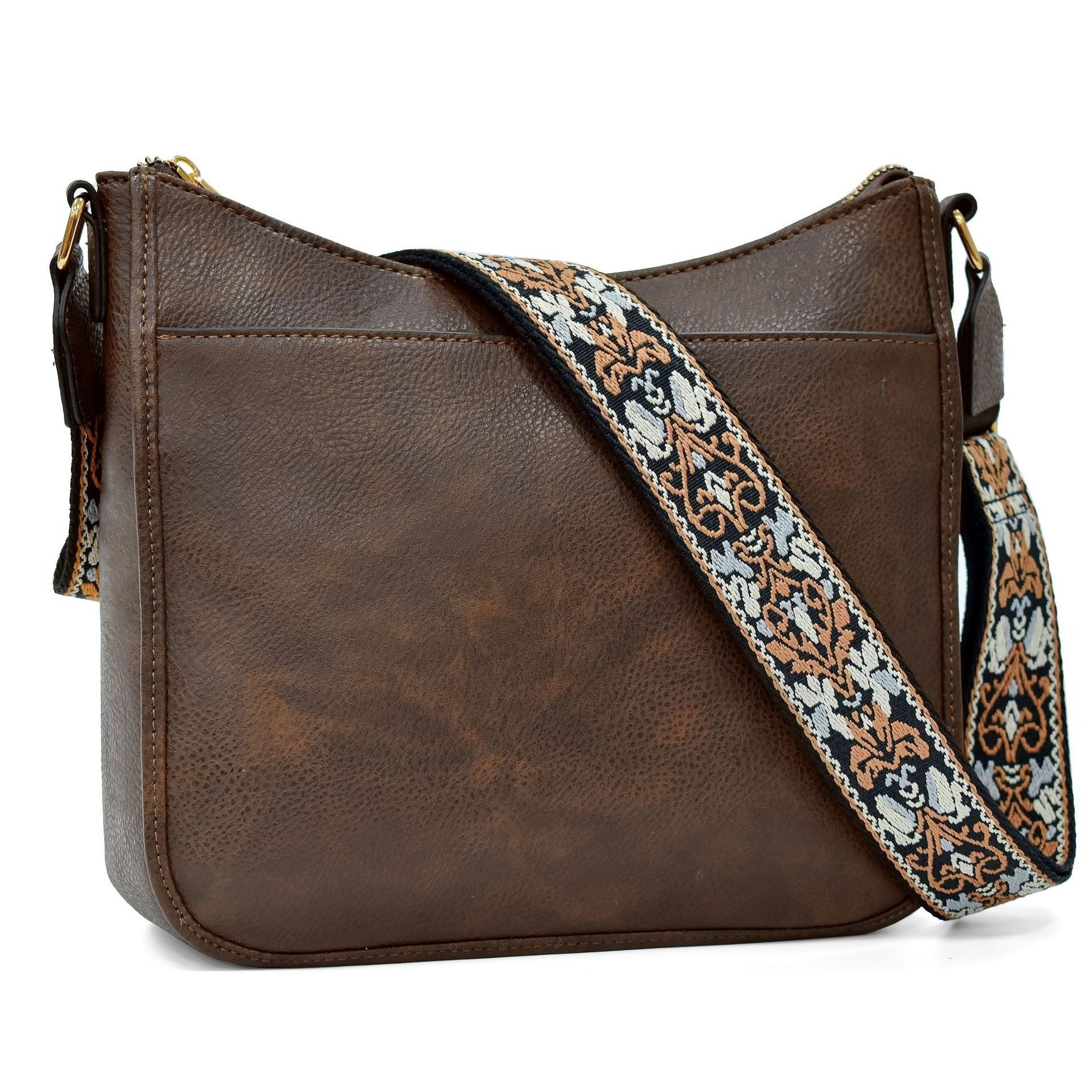 Wide Shoulder Strap Polyester Bag with Large Stitching for Daily - Teleplus wide shoulder strap large stitching