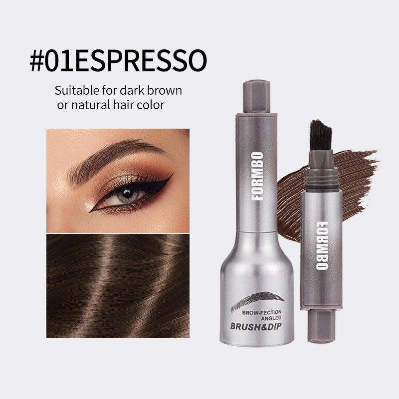 Wild Eyebrow Cream with Large Brush for Pressing and Shaping - Teleplus large eyebrow brush pressing wild
