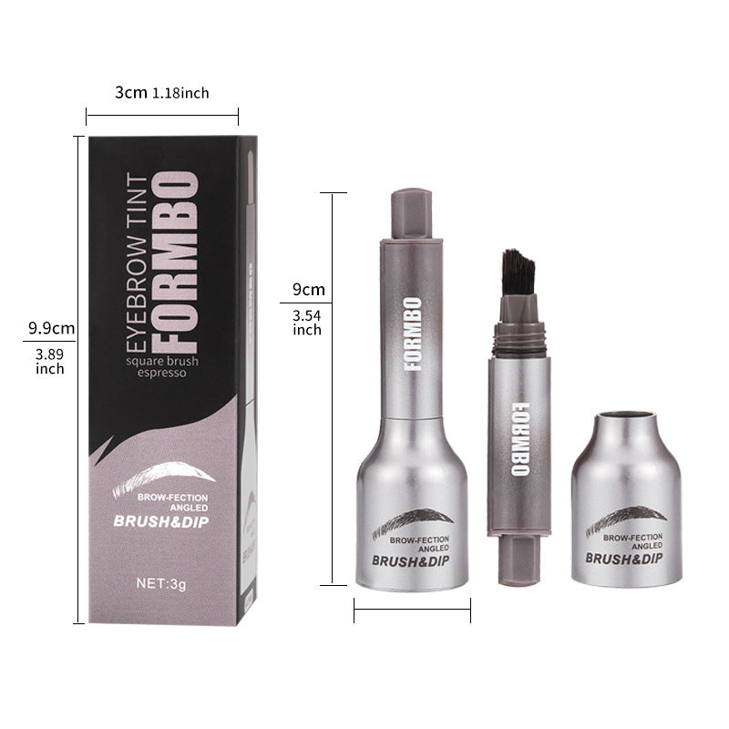 Wild Eyebrow Cream with Large Brush for Pressing and Shaping - Teleplus large eyebrow brush pressing wild