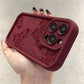 Wine Red Butterfly Silicone Case for iPhone Fashion Girl Protector - Teleplus wine red butterfly fashion girl