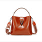 Winter Bucket Bag Shoulder Messenger with Leather and Polyester Cotton Lining - winter bucket bag shoulder messenger