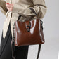 Winter Bucket Bag Shoulder Messenger with Leather and Polyester Cotton Lining - winter bucket bag shoulder messenger