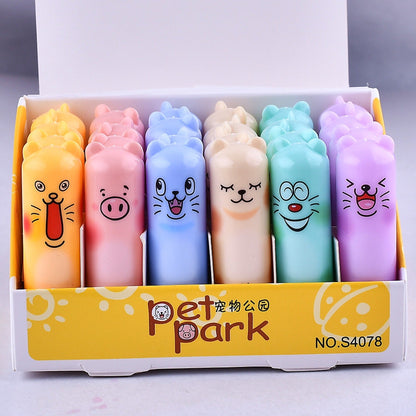 Winter cute bear colorless lip balm set for all skin types with mixed colors - Teleplus Cute Bear Colorless Lip Balm