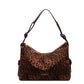 Winter Niche Shoulder Bag with Leopard Underarm Pillow and Polyester Lining - Teleplus winter niche shoulder underarm