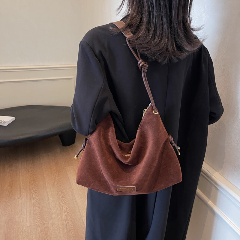 Winter Niche Shoulder Bag with Leopard Underarm Pillow and Polyester Lining - Teleplus winter niche shoulder underarm