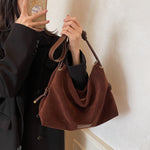 Winter Niche Shoulder Bag with Leopard Underarm Pillow and Polyester Lining - Teleplus winter niche shoulder underarm