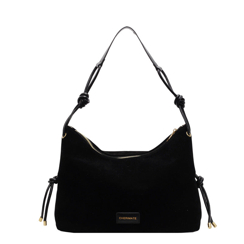 Winter Niche Shoulder Bag with Leopard Underarm Pillow and Polyester Lining - Teleplus winter niche shoulder underarm