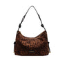 Winter Niche Shoulder Bag with Leopard Underarm Pillow and Polyester Lining - Teleplus winter niche shoulder underarm
