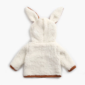 Winter Rabbit Shape Velvet Padded Jacket for Children 1-3 Years - winter rabbit shape velvet padded jacket children