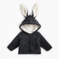 Winter Rabbit Shape Velvet Padded Jacket for Children 1-3 Years - winter rabbit shape velvet padded jacket children