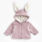 Winter Rabbit Shape Velvet Padded Jacket for Children 1-3 Years - winter rabbit shape velvet padded jacket children