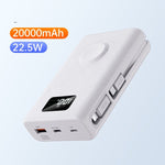 Wireless Charger Head Bracket Mobile Power with Multi-USB Output - 7 Supply charger head bracket mobile power